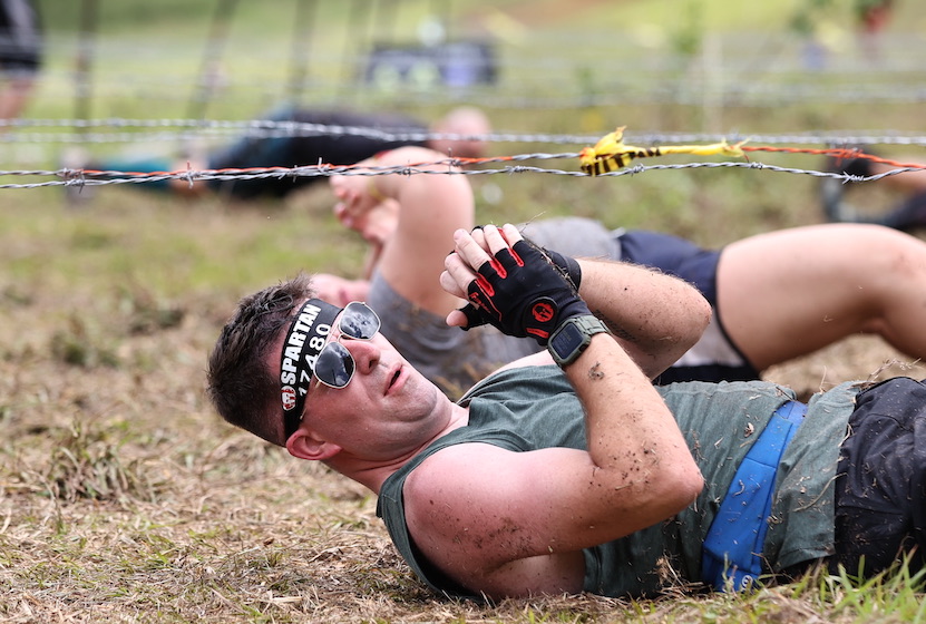 Rolling under barbed wire in Hawaii 2022